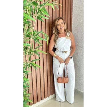 Imagem de Conjunto Calça Pantalona Com Cinto Cropped Elegante Crisconf