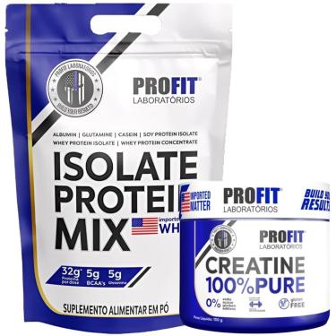 Imagem de WHEY ISOLADO 900G l CREATINA PURA MONOHIDRATADA 150G l PROFIT-Unissex