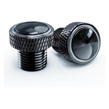 Imagem de BYYINGSUS Acessórios de motocicleta M10*1,25 Tampa de parafusos de furo de espelho traseiro compatível com Y&AMAHA MT07 MT09 MT10 MT15 MT 07 09 10 SP FZ09 FZ07 (Grey-nologo)