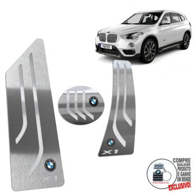 Imagem de Pedaleira Automático + Descanso Bmw X1 2016 A 2020 Prata