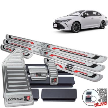 Imagem de Descanso Pedaleira Soleira Corolla Gr Sport 2020 2022 Prata