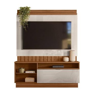 Imagem de Estante Home Diamantina 785 Amendoa/Perola Metalizado 