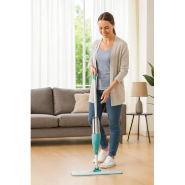 Imagem de MOP Spray FIT Flash Limp MOP0556 Reservatório Integrado, Pano de Microfibra Lavável Rápido e Eficiente