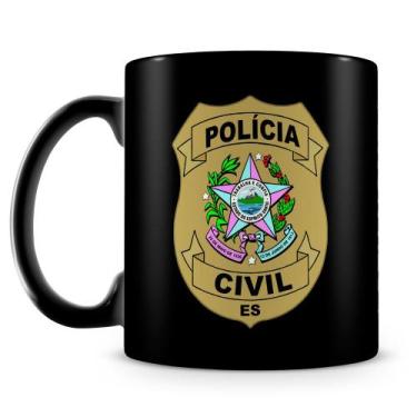 Imagem de Caneca de Porcelana Personalizada Polícia Civil do Espírito Santo 100%