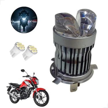 Imagem de Lâmpada Led H4 Stallion G204 Moto Cg 160 Titan Farol Principal Branca 
