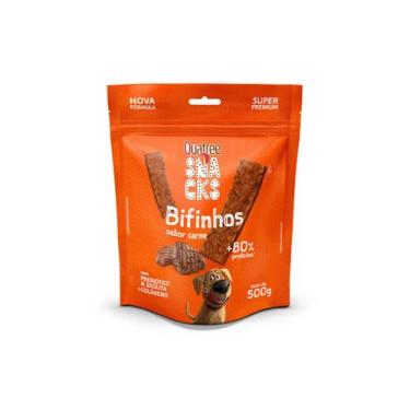Imagem de Petisco cães quatree snacks bifinho sabor carne 500g