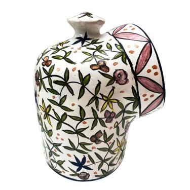 Imagem de Saleiro boca m  tema acoriano ceramica pintada a mao gourmet