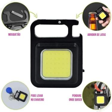 Imagem de Super Mini Lanterna Led Potente Recarregável Com 800 lúmens máxima ilu