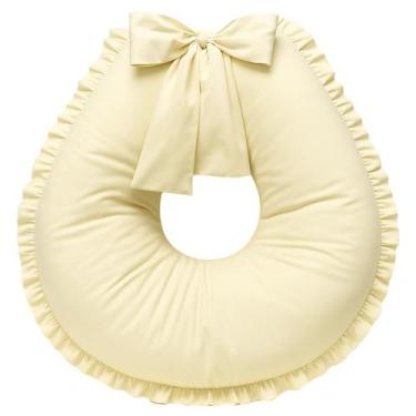 Imagem de Almofada De Amamentação e Apoio de Bebê com Babado Grande 200 Fios 100