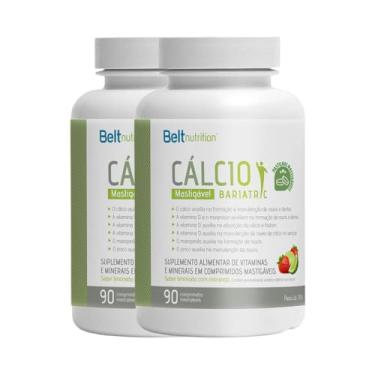 Imagem de Kit 2x Belt Calcio Bariatric 180 Pastilhas - Limao Com Morango