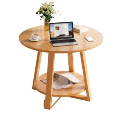 Imagem de SFANIIX Mesa de centro moderna, mesa de jantar redonda simples, mesa de centro para varanda, mesa de centro moderna
