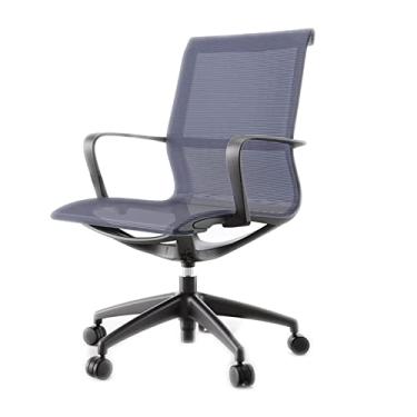 Imagem de TLTDSMYF Cadeiras de secretária de escritório cadeira de escritório ergonómica com apoio de braços cadeira de secretária suporte lombar ajustável cadeira de computador cadeiras executivas confortáveis