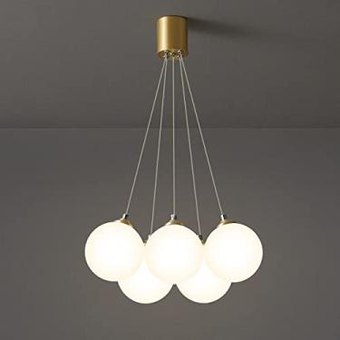 Imagem de YQSLQZZ Luminária pendente Sputnik de meados do século, lustre de vidro moderno de latão, iluminação decorativa de teto, luzes de teto suspensas para sala de estar, quarto, sala de jantar, cozinha