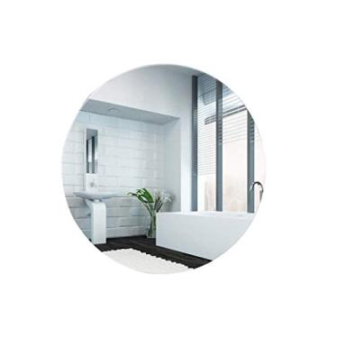 Imagem de Espelho de decoração, espelho cosmético redondo, espelho de banheiro espelho redondo espelho de banheiro montado na parede