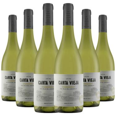 Imagem de Kit 6 Garrafas Carta Vieja Chardonnay