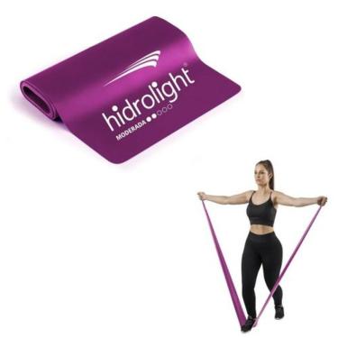 Imagem de Faixa Elástica Médio Para Exercícios Fisioterapia Pilates Alongamento Yoga Thera Band Hidrolight