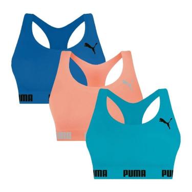 Imagem de Kit 3 Tops Puma Nadador Sem Costura Feminino