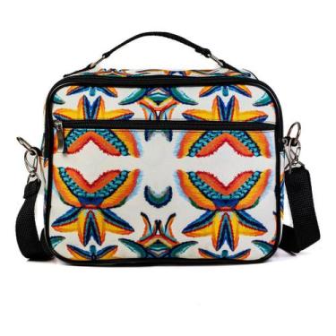 Imagem de Bolsa Bag Asas Arara Colorida Alça de Mão Lateral Ajustável Marmita Vi