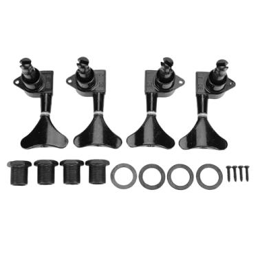 Imagem de LiebeWH 4 Pçs Guitarra Baixo Tuning Peg 2l2r Guitarra Máquina Cabeça para 4 Cordas Baixo para Comum 9/16 Polegada Peg Buracos