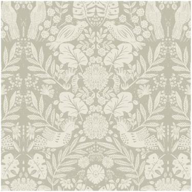 Imagem de Papel de parede Boho Papel de parede de papel de parede vintage papel de parede autoadesivo removível 43,9 cm x 200,2 cm bege arte decoração floral papéis de parede para quarto casa cozinha armários