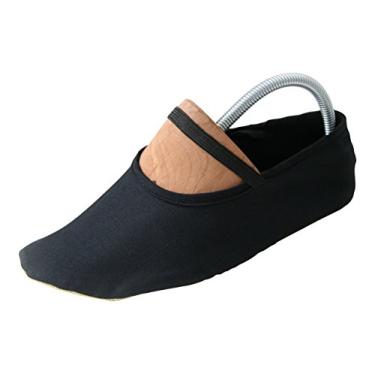 Imagem de Morgenspruch Eurythmieversand Eurythmy, sapatos masculinos de algodão de ginástica com sola de borracha antiderrapante – Projetado para escolas Waldorf – Adequado para balé, dança, trampolim, Deadlift, Preto, 9