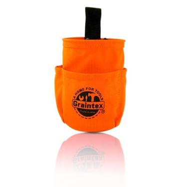 Imagem de Graintex Bolsa multiuso de ferramentas de lona, 18 x 12 cm, material Ripstop, 5 bolsos, bolsa de cinto utilitário para carpinteiro, empreiteiro, faça você mesmo