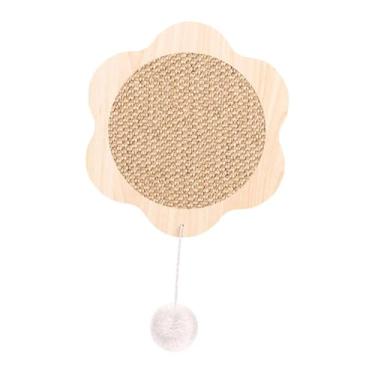 Imagem de Baoblaze Tapete Arranhador de Parede para Gatos, Elegante, Fofo, Prático, de Sisal, para Brincar, Arranhador para Gatos