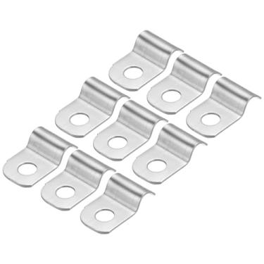 Imagem de 60 tiras de tubo adequadas para braçadeira de aço inoxidável 304 de 5/32 polegadas (4 mm) com 1 orifício para fixação de conduítes ou tubos