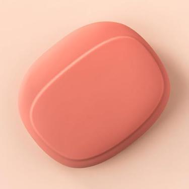 Imagem de Bolsa de silicone portátil para fone de ouvido, organizador de cabos, capas de armazenamento de fio antiqueda, capa protetora para fone de ouvido, vermelha