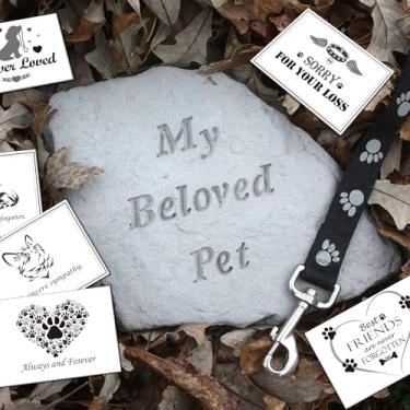 Imagem de 12 cartões de simpatia de perda de animais de estimação com envelopes para cães, gatos e todos os animais de estimação, cartões de felicitações e luto com envelopes grossos