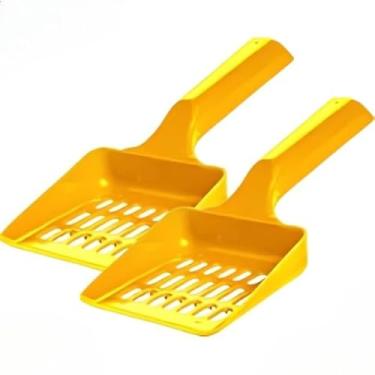 Imagem de Pazinha Higiênica Coletora para Caixa de Areia de Gatos(2x Amarela)
