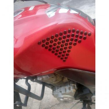 Imagem de Protetor Tanque Adesivo Lateral Moto Universal Bolinha Preto