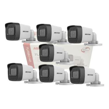 Imagem de Kit 7 Câmeras Hikvision 2mp Ds-2ce16d0t-exipf Full Hd Bullet