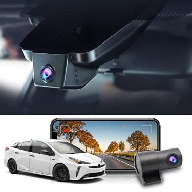 Imagem de Fitcamx Frontal 2K+Traseira 1080P Dash Cam Adequada para Toyota Prius 2018-2022 (Part No#86466-47021) Gen4/XW50, OEM Estilo, 2 Way HD Vídeo, WiFi&APP, Loop Gravação, G-Sensor, Plug&Play, 64GB Cartão