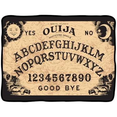 Imagem de Cobertor Ouija | Jogo de Tabuleiro Ouija | Cobertor Ouija | Cobertores de Tabuleiro de Jogo Ouija Grandes | Jogo de Tabuleiro Ouija Gigante | Cobertores Paranormais | 114 x 152 cm | Licenciado