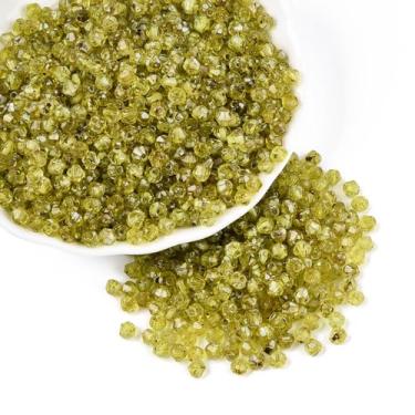 Imagem de 600 peças/50 g 4 mm Bicone Picasso tinta para assar contas de sementes de vidro pequeno mini pônei espaçadores soltos para pulseiras, joias, colar, faça você mesmo, suprimentos de artesanato oliva