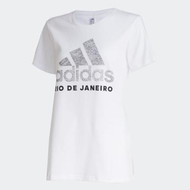 Imagem de Camiseta Rj Scrawl Adidas Feminina-Feminino