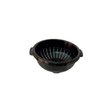 Imagem de Escorredor macarrão/multiuso preto micromax