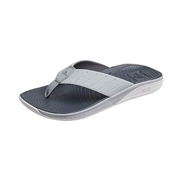 Imagem de REEF Deckhand Chinelo masculino adequado à água, adequado para barcos, tração antiderrapante, secagem rápida, Cinza, 11