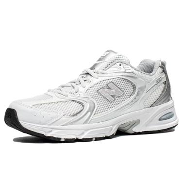Imagem de New Balance Tênis feminino 530, branco, prata, 39, Branco e prata, 6 US