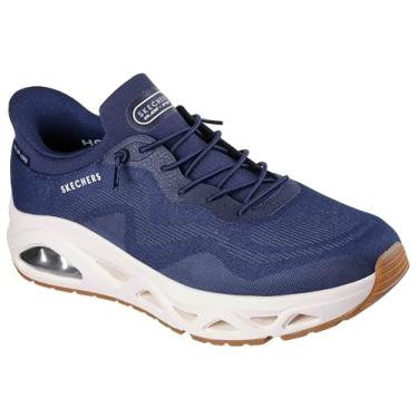 Imagem de Skechers Tênis masculino Uno Glide-Step Gliders Sketch-air Hands Free Slip-Ins, Azul marino, 44