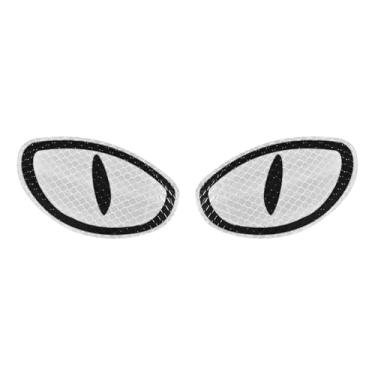 Imagem de HQRNYP Adesivos refletivos de carro, decalques e gráficos de motocicleta, adesivos de olhos refletivos de alta intensidade, acessórios de decoração automotiva, decoração de capacete de motocicleta