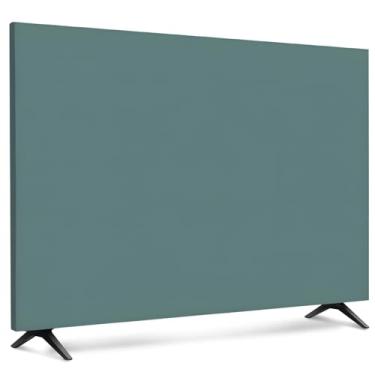 Imagem de Capa de TV externa de poliéster, resistente ao clima para tela plana de 106 a 127 cm, cinza, azul, verde. Opções disponíveis