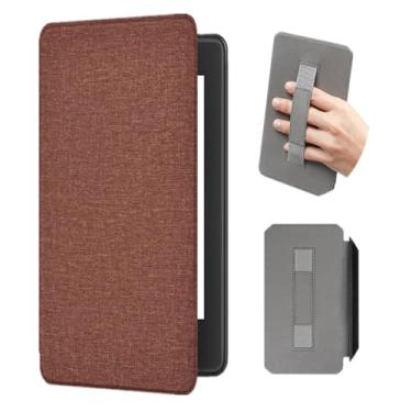 Imagem de Akacy Capa com textura de tecido totalmente nova com alça para Kindle paperwhite 17.3 cm 11th Case, leve e segura para água, capa protetora dobrável geração 2021 versão (9)