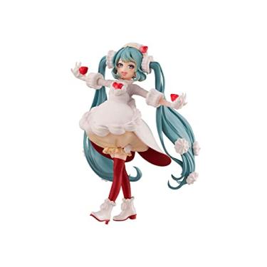 Imagem de Furyu Hatsune Miku (Versão Sweet Tea Time Strawberry Shortcake Version) Figura de PVC, Multicolorido