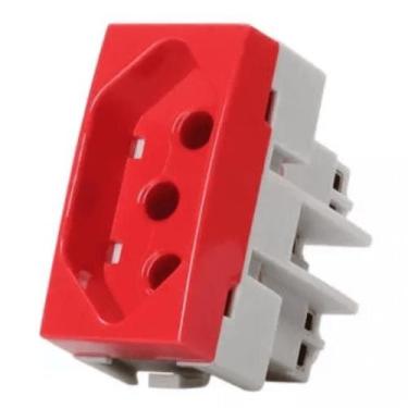 Imagem de Conjunto Margirius Sleek Módulo Tomada 20A Vermelho 675539