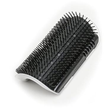 Imagem de Escova para gatos – Almofada de silicone para gatos em ambientes internos para gatinhos, sofás, poltronas, arranhadores de pernas, capa preta
