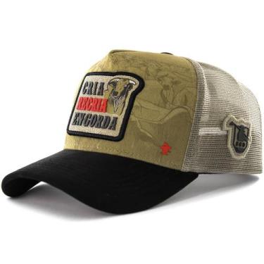 Imagem de Boné Sacudido's Cria, Recria e Engorda - Bege e Preto - Sacudidos