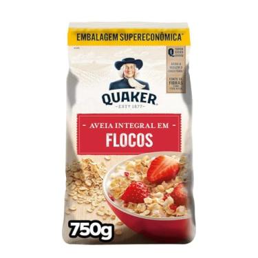 Imagem de Aveia em Flocos Quaker Pacote 750g Embalagem Supereconômica