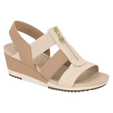 Imagem de Sandália Anabela Feminina Modare (Creme/Nude, BR, Adulto, Numérico, 36)